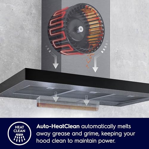 Image of Electrolux 60cm Straight Glass Chimney for up to 180 sqft Kitchen, AutoClean, UltimateTaste 500, Black, ECC6681G