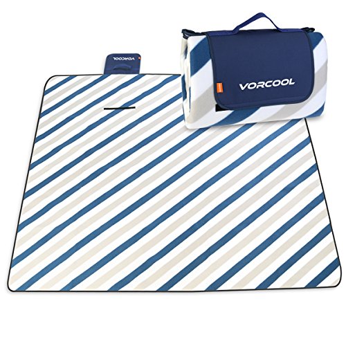 VORCOOL Picknickdecke 200x200cm Wasserdicht mit Tragegriff für Picknicks, Camping