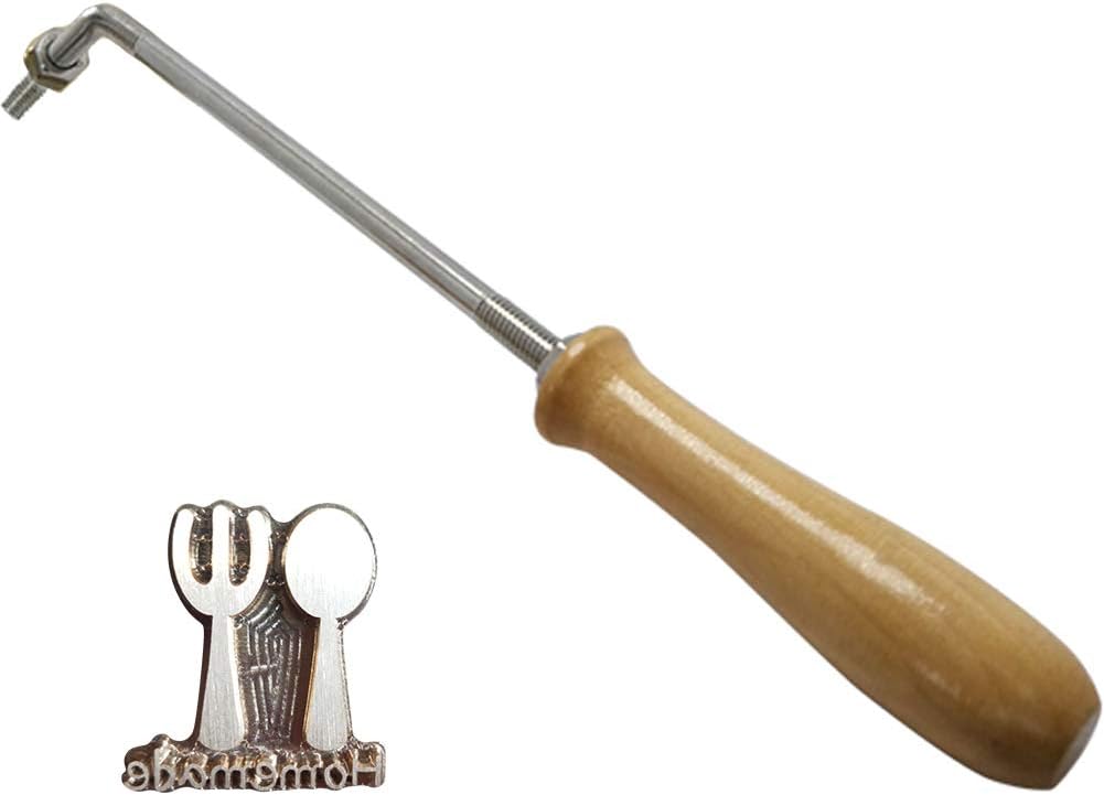 TINTON LIFE Creative Cake/Wood/Leather Branding Stamping Embossing Soldering Iron with Stamp(Flame-treated Rod,Spoon and Fork)