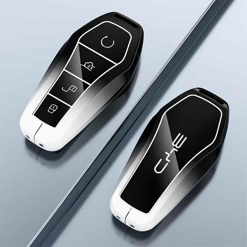 YOURKARTS.COM Car Key Cover Premium Carbon Pro Design – Hard Case Anti-Break Key Shell Compatible with BYD Car Keys | Sporty Look Smart Key Protector | car Accessories 2025 (Shade)-image-23