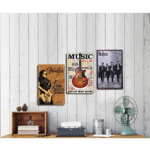 Band Tin Signs Rock Star Retro Vintage Tin Sign Painting For Beatles Fans Gifts Bar Pub Wall Decor By Gemaieg 12" X 8"Inch #TOP2