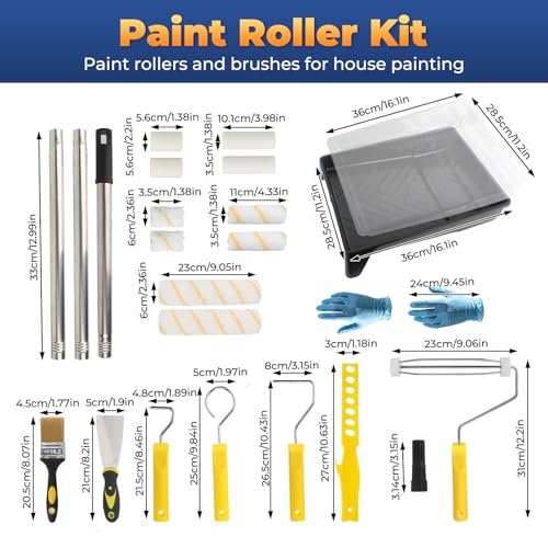 Rodillos de pintura para cubrir imperfecciones en techos altos y paredes 3