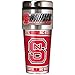 Great American Products NCAA Metallic Travel Tumbler, Stainless Steel and Black Vinyl, 16-Ounce
