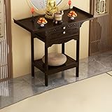BAYTEWJX Lucky Fortune Buddha-Altarschrank,Buddha-Altar-Regal,Buddhistische Altar-Buddha-Nischen,für Meditation Heimbüro Wohnzimmer.(50x40x100cm)