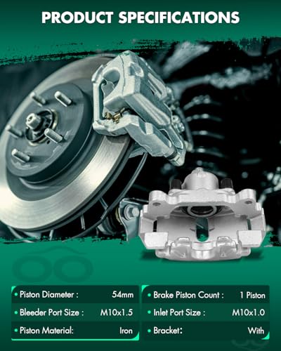 Image of SCITOO 19B2974 Front Left Disc Brake Caliper Assembly w /Bracket