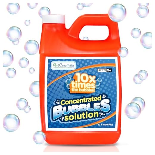 ArtCreativity Concentrated Bubble Solution Refill for Bubbles Toys, Up to 2.5 Gallon, Non-Toxic Large 32oz Concentrated Liquid for Bubble Machine, Bubble Guns, Wands, Bubble Lawn Mower and More