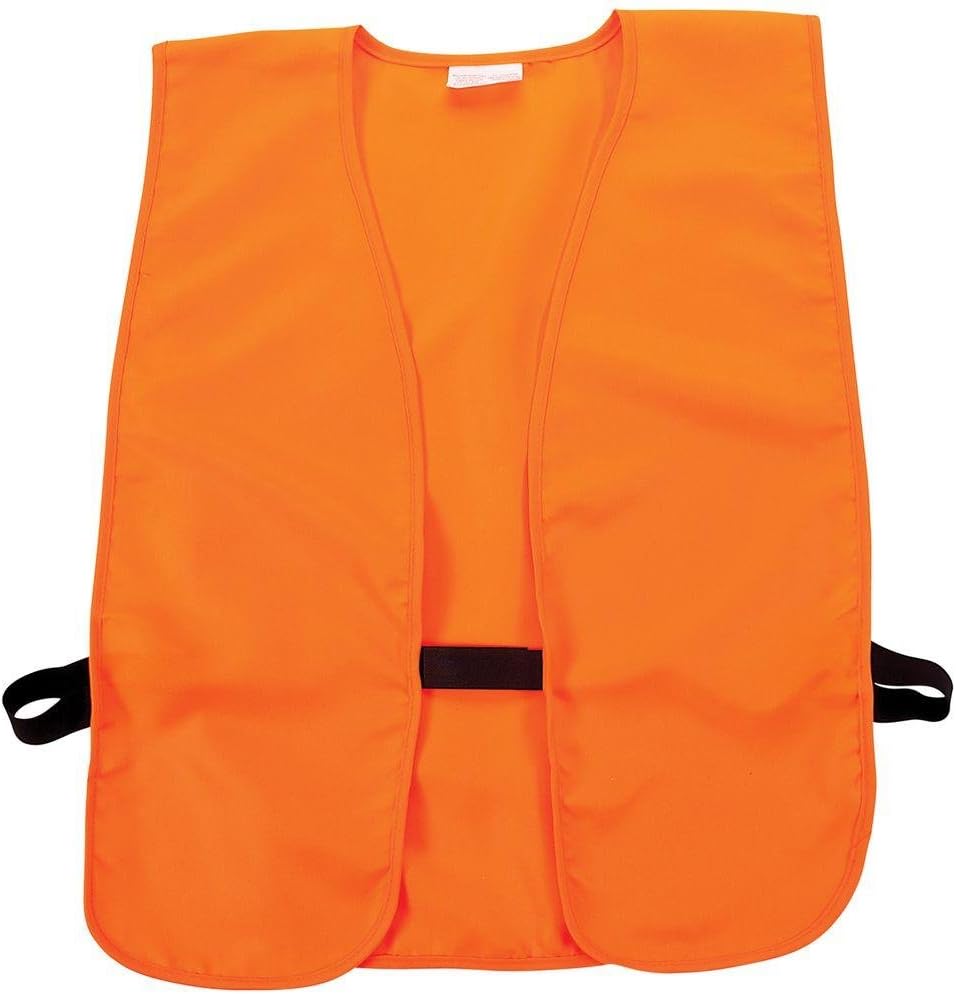 Allen Company Adult Blaze Orange Hunting Vest with a Hook and Loop Closure-High-Visibility Saftey Gear for Men and Women
