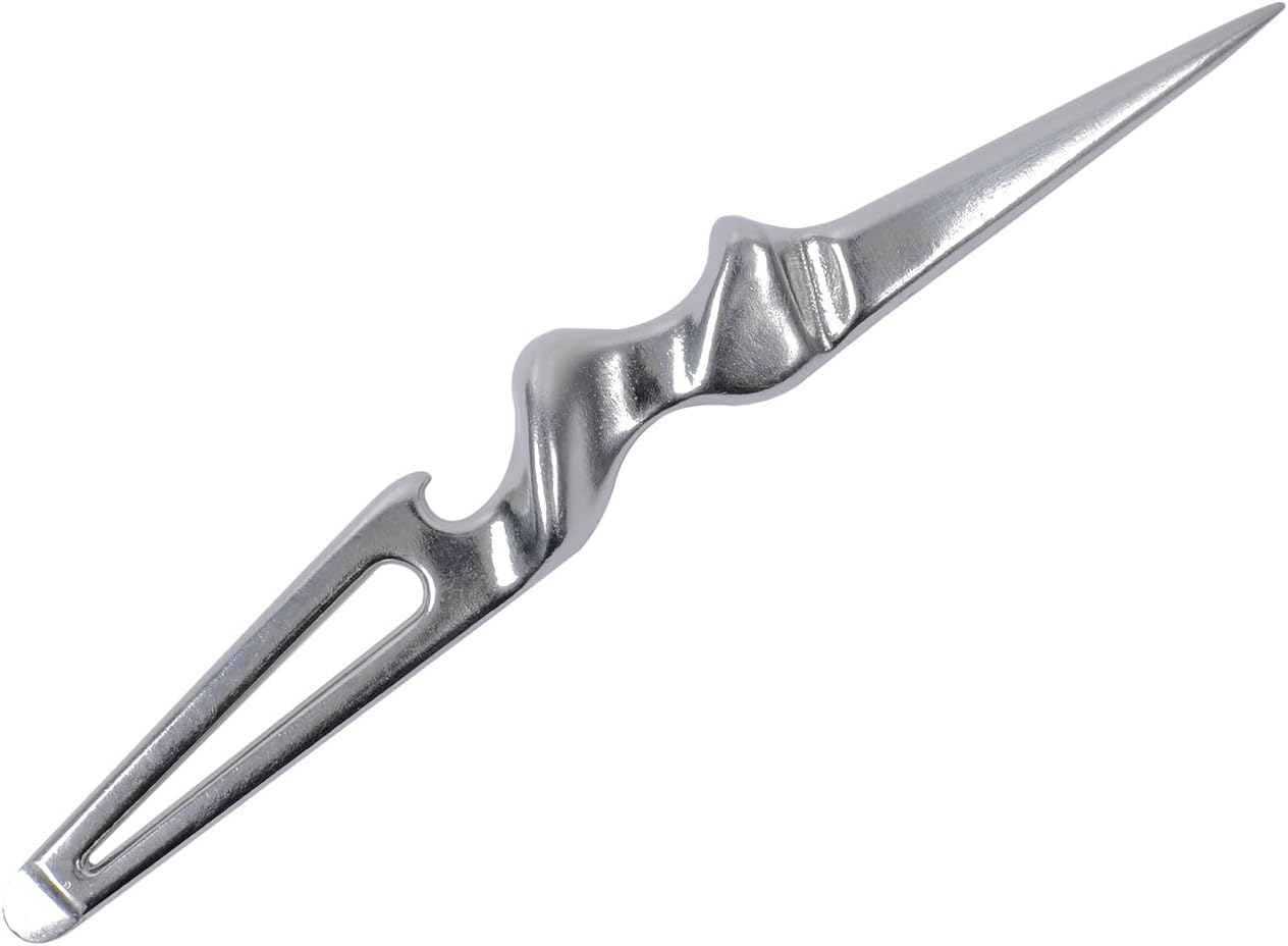 Multi-Purpose 316 Stainless Steel Marlin Spike Tool, Paracord Knotting Tool Beer Bottle Opener for Nautical Enthusiasts, Boaters & Sailors