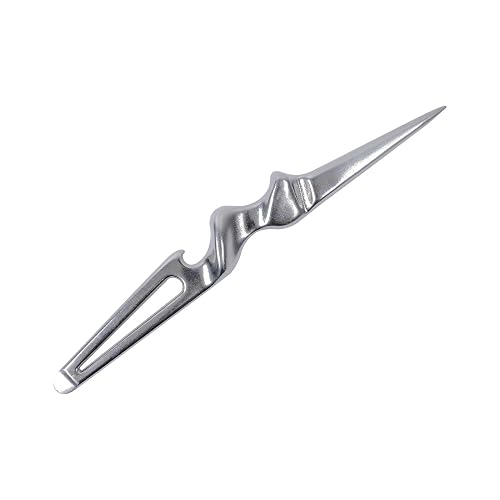 Multi-Purpose 316 Stainless Steel Marlin Spike Tool, Paracord Knotting Tool Beer Bottle Opener for Nautical Enthusiasts, Boaters & Sailors