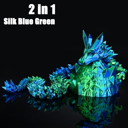Image of PLA Filament 1.75mm, Silk PLA 3D Printer Filament, Dual Color Filament - Blue Green 1.75 PLA Filament- 2 in 1 Coextrusion 3D Filament PLA 1.75 + /-0.02mm, Fit to AMS, 1kg /Spool