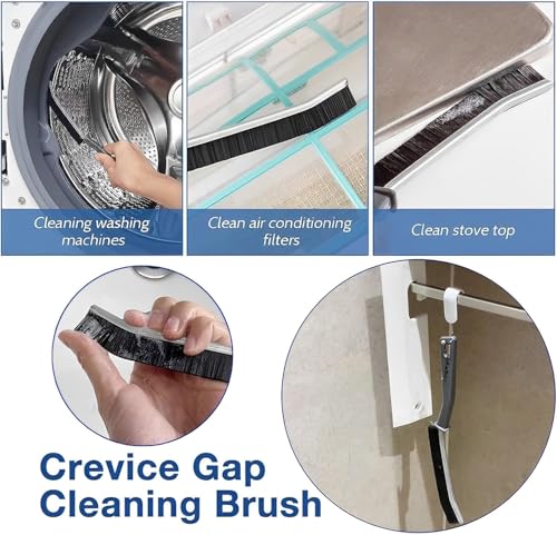 Redreo 4 Stück Fugenbürste, Hartborsten Eckenreinigungsbürste, Fugen Reinigungsbürste für Tiefenreinigung von Fensterrillen,Badezimmern,Küchenspülen und Fliesenfugen