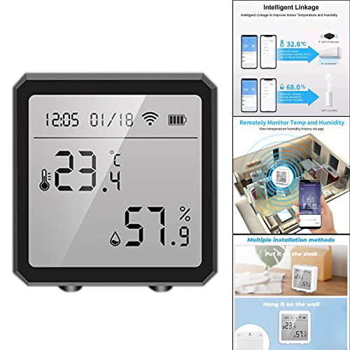 Generic Termômetro Digital Higrômetro Monitor Wi-fi Alarmes Ao Ar Livre Despertador para Sala Monito