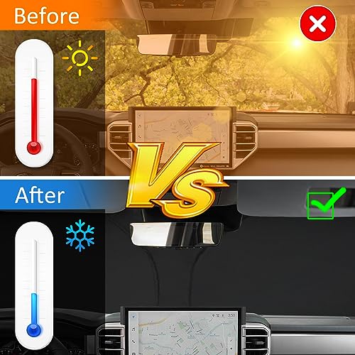 D-Lumina Winshield Sun Shade for to-yota Tundra 2022 2023 2024 2025, Foldable Front Sun Shield Protector Blocks UV Rays, Truck Window Sunshade Sun Visor Interior Accessory by D-Lumina - Used condition - Image 3