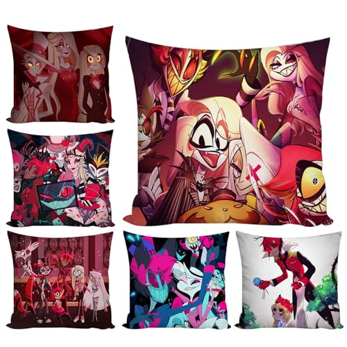 ハズビンホテル 抱き枕 だきまくら 抱き枕 布団 ぬいぐるみ アラスター 抱きまくら キャラクター だきまくら 可愛い 柔らかい アニメ 萌 グッズ 家庭用 贈り物 誕生日 プレゼント おしゃれ (6,45*45cm)