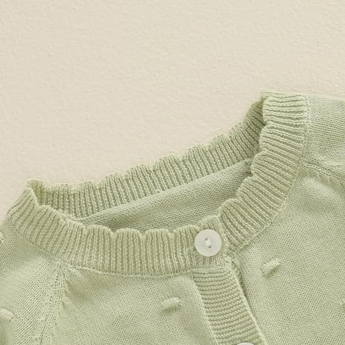 Girls Autumn Knit Sweater Long Sleeve Solid Color Button Up Cardigan Knitwear Coat4