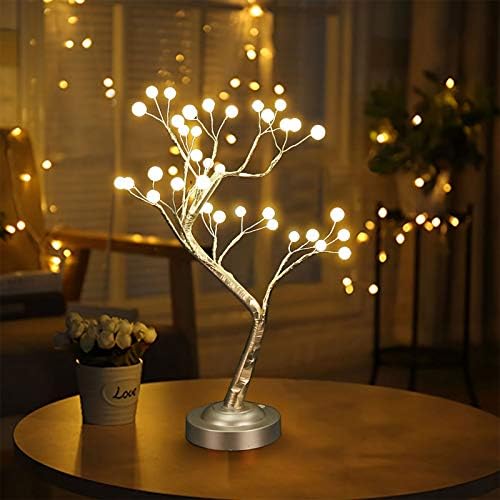 Albero Bonsai Lampada da Tavolo,Lampada ad albero illuminata, luce notturna per arredamento della stanza – Lampada da albero per decorazioni per la casa estetica