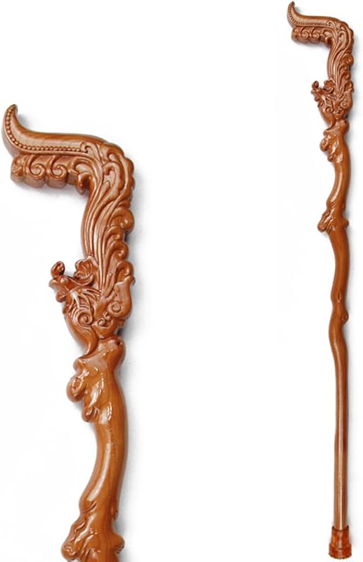 Wooden Walking Canes for Men and Women, Natural Rosewood Walking Sticks for Senior Support, Up to 500 Lbs Walking Stick, Heavy-Duty Walking Cane for Men, Suitable for Gift