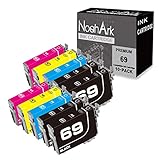 NoahArk 10 Packs T069 Remanufactured Ink Cartridge Replacement for Epson 69 High Yield for Stylus...