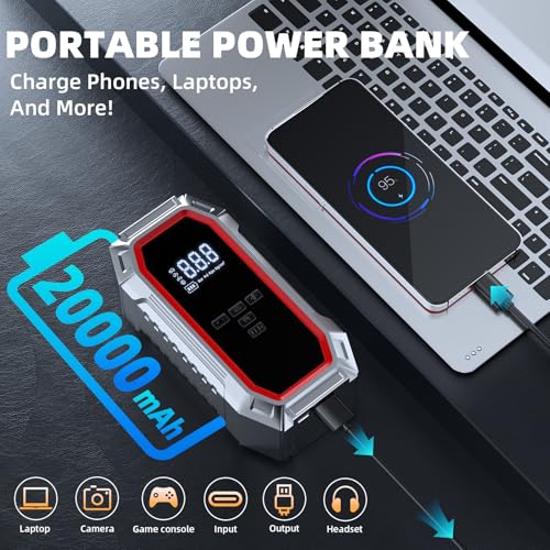 Jump Starter with Smart LCD Display