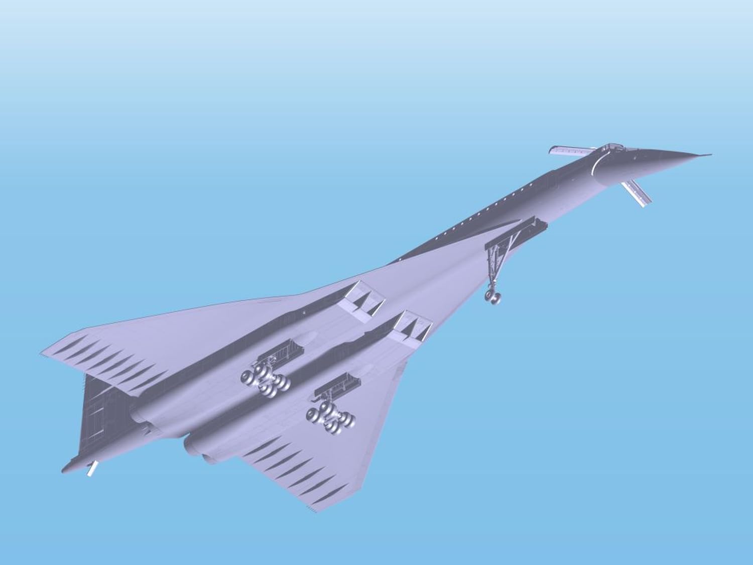 ICM Models Tupolev Tu-144 Building Kit