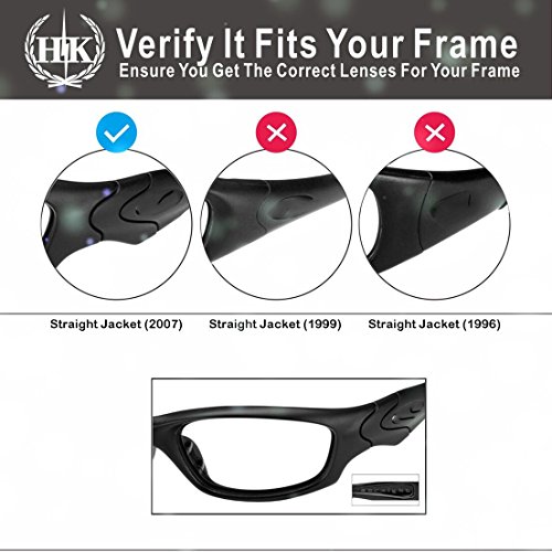 Verres de rechange pour Oakley Straight Jacket 2007 rouges et titane - 6