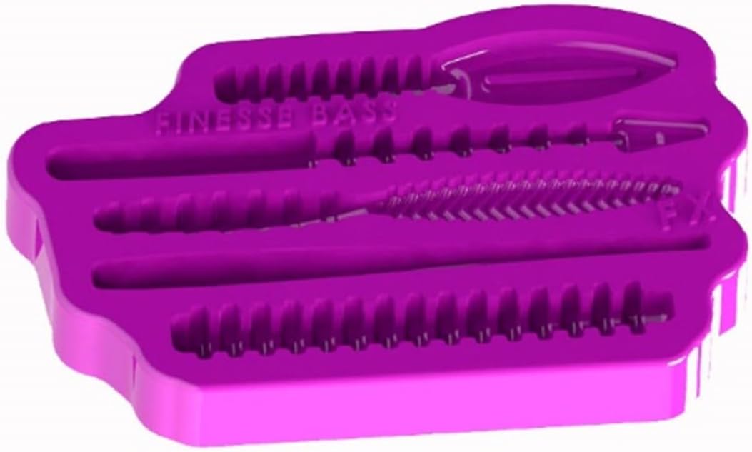 FusionX Fishing Finesse Bass Silicone Open Pour Lure Making Mold