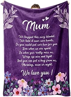 Gowelly Mum Blanket, Mothers Day, Birthday Gifts for Mum from Daughter Son, Presents for Mum, Mummy, Soft Throw Blankets 50 x 60 IN