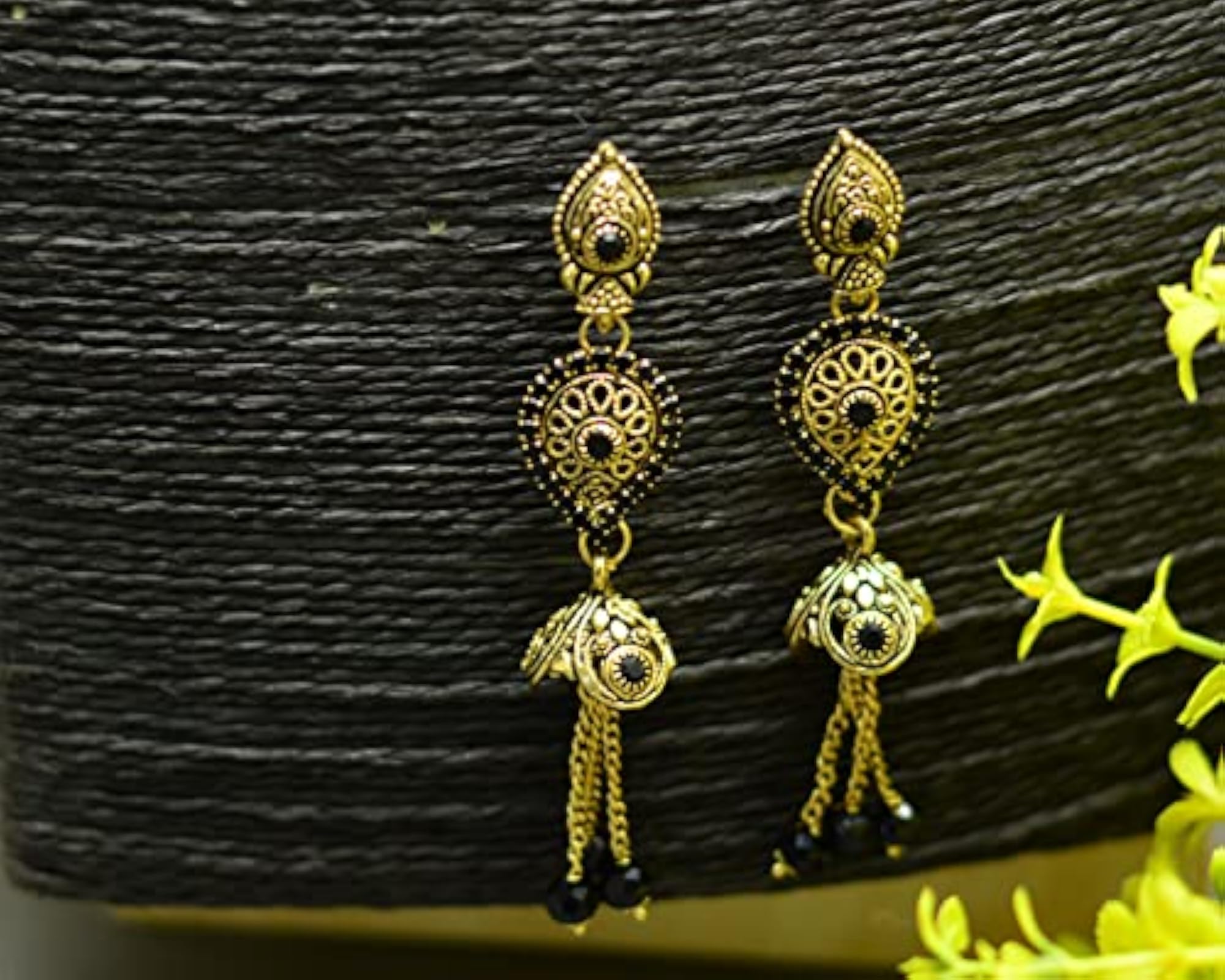 Traditional Plated Jhumka Earrings, Festive Elegance