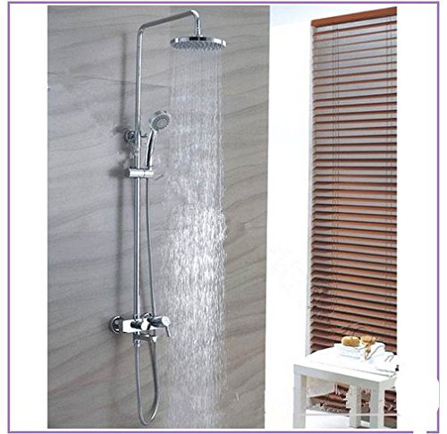 Ensemble de douche en laiton luxe Gowe avec tête de pluie rotative pour salle de bain chic