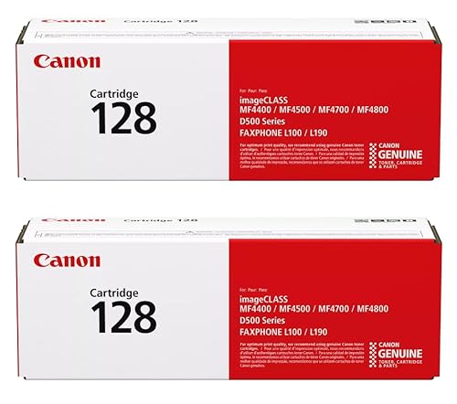 Canon CRG-128 Black Toner Cartridge, 3500B001AA, 2-Pack