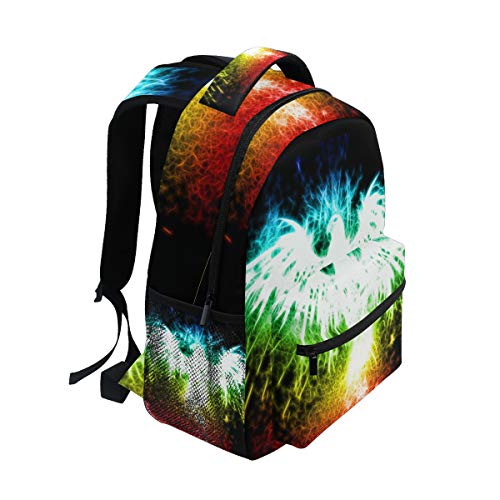 School Backpack Fireworks Phoenix Bookbag For Boys Girls Elementary School Casual Travel Bag Computer Laptop Daypack #TOP1