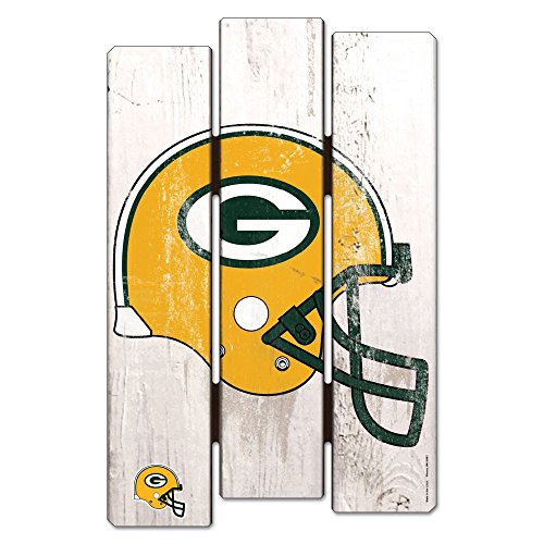 NFL Green Bay Packers Wood Fence Sign, Black