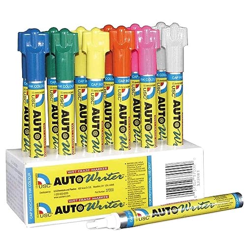 U.S. Chemical & Plastics Auto Writer AUTOWRITER Markers (12,
