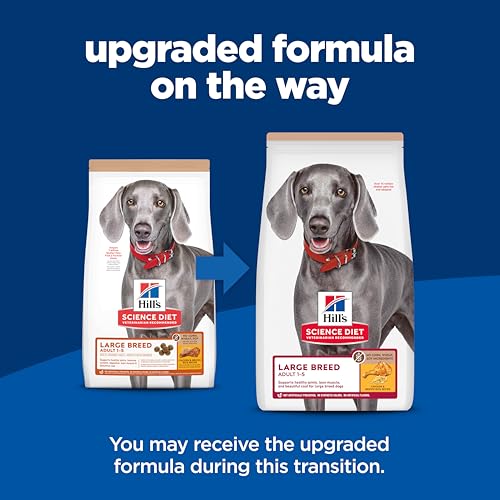 Hill's Science Diet Large Breed Adult Dry Dog Food 1-5, Quality Protein for Joint Support & Lean Muscles, No Corn, Wheat, Soy Chicken & Brown Rice, 30 lb. Bag