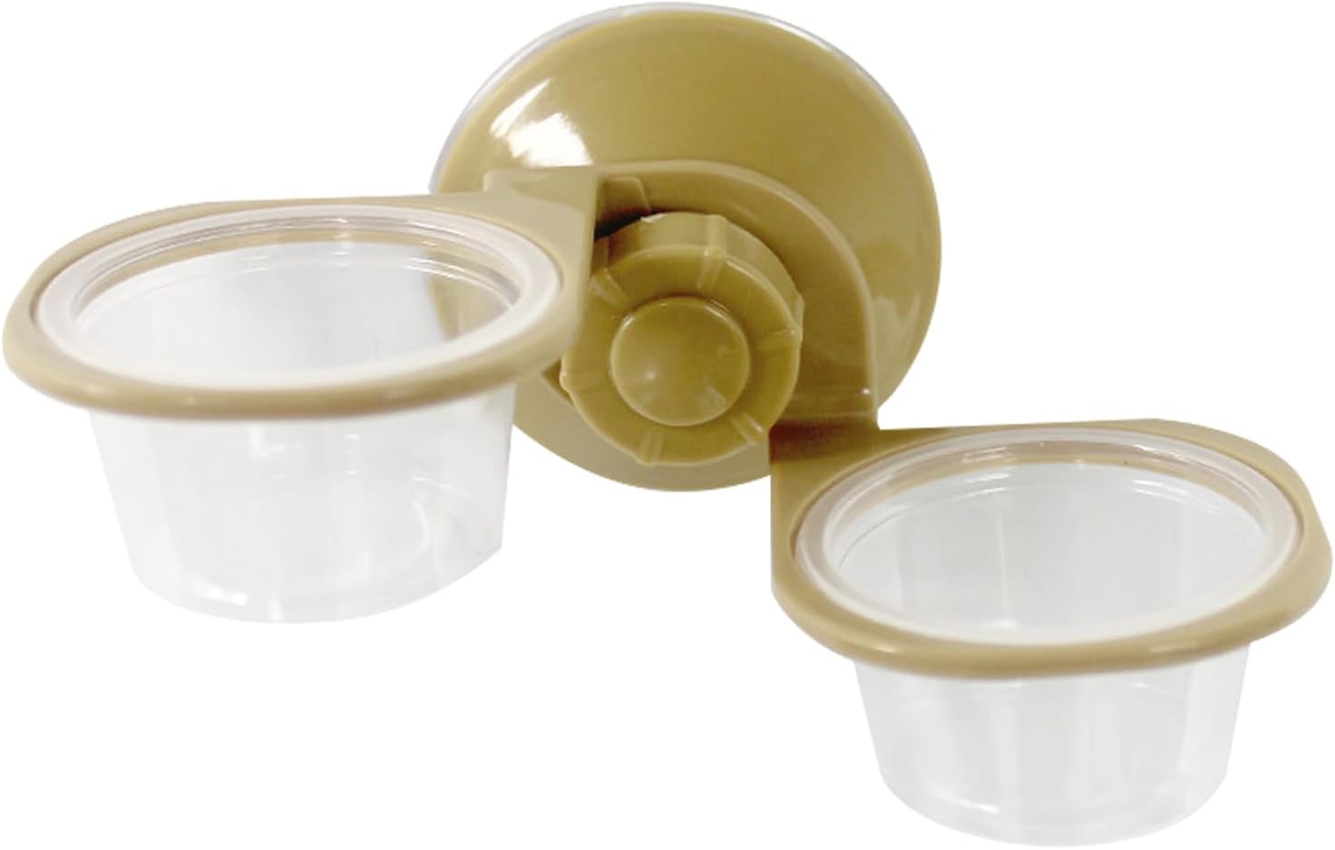 n-Wassernapf, Reptilien-Futterspender mit Saugnapf | Doppelnapf-Reptilienfutterspender – Reptilien-Futter- und Wassernapf, Reptilien-Futterbecher für Gecko, Bartagamen