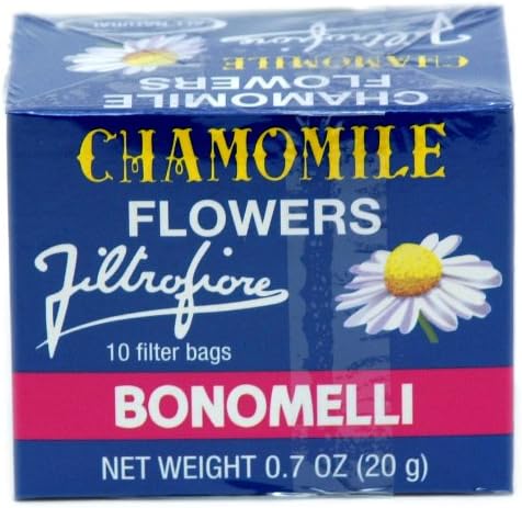 Bonomelli Chamomile Tea 10 Filter Bags in Each Box (Pack of 12)