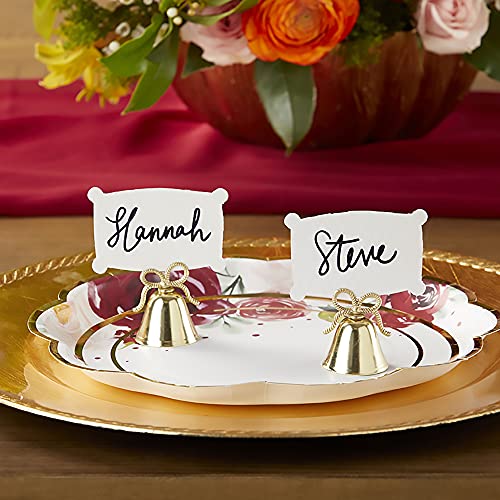 Kate Aspen Gold Kissing Bells Place Card/Photo Holder, Set Of 24 #TOP7