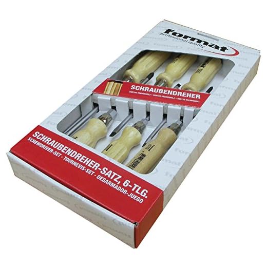 Schraubendreher-Satz 6tlg. Holzh. PZ FORMAT