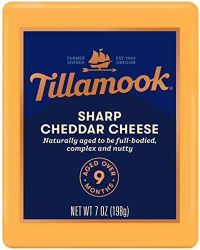 Tillamook Sharp Cheddar Cheese Slices, 7 Ounce (Packaging May Vary)