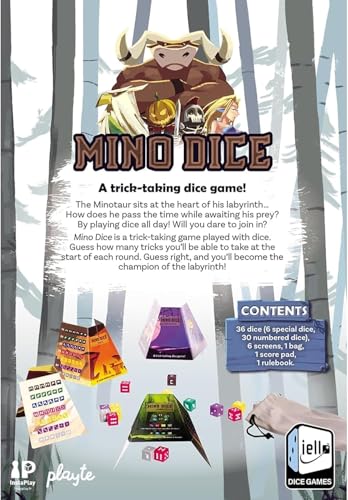 Mino Dice juego de mesa de dados y cartas miniatura 3
