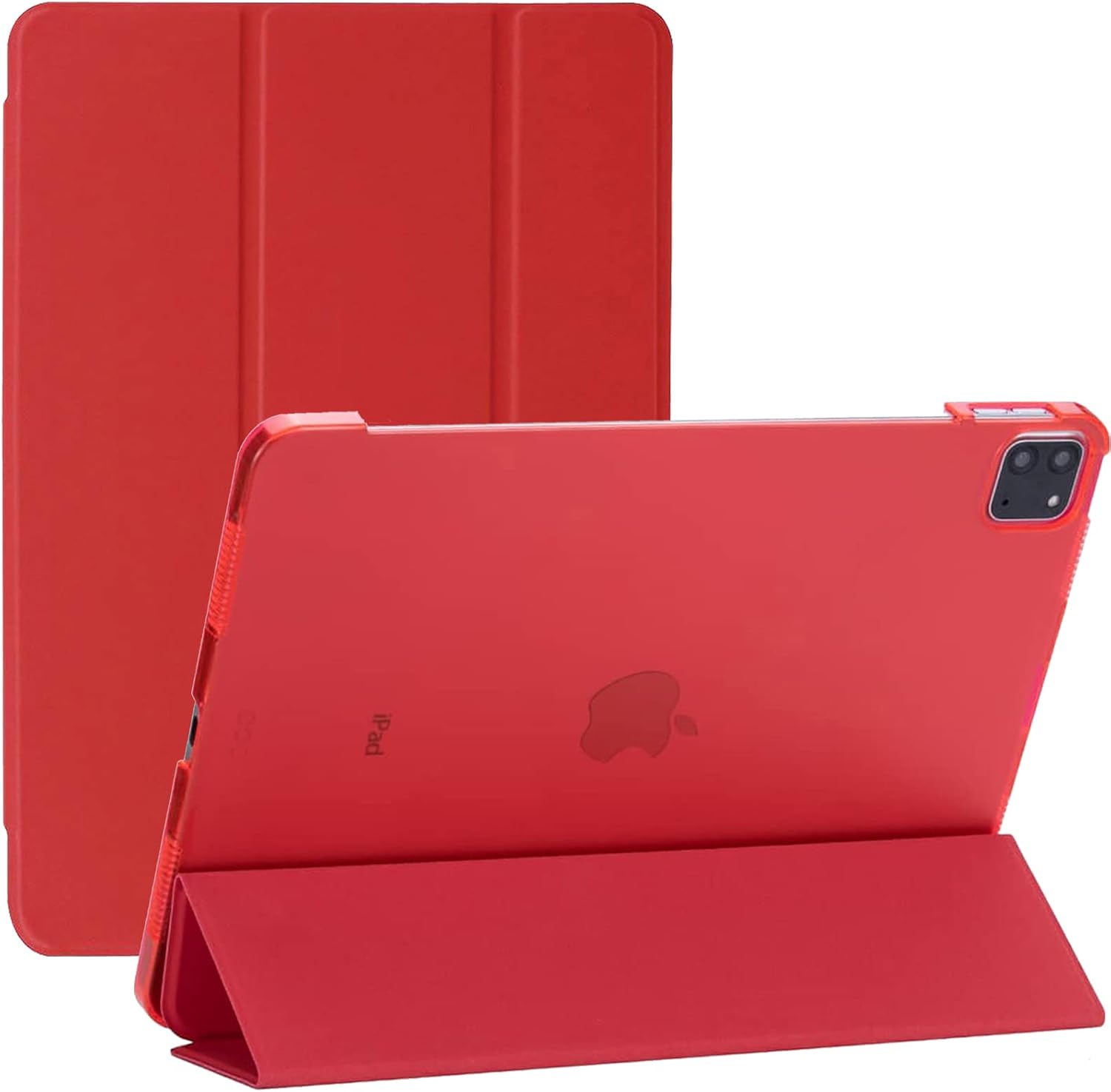For Apple iPad Pro 2018 A1980/1934 Smart Magnetic Stand Case with Automatic Wake/Sleep (Red) - Image 3