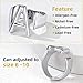 KeyStyle Letter L Large Statement Rings For Women, Silver Initial Harry Style Rings With Gift Box