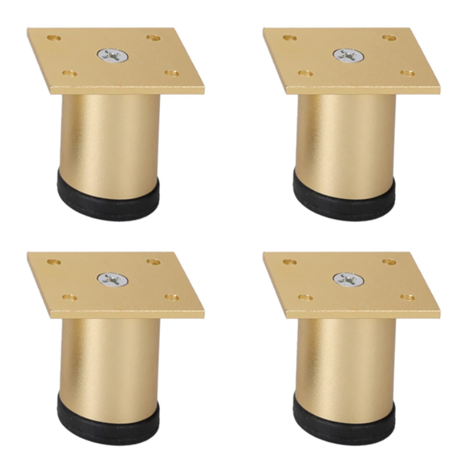 Pieds de table en aluminium anodisé or 10 cm pour un design élégant