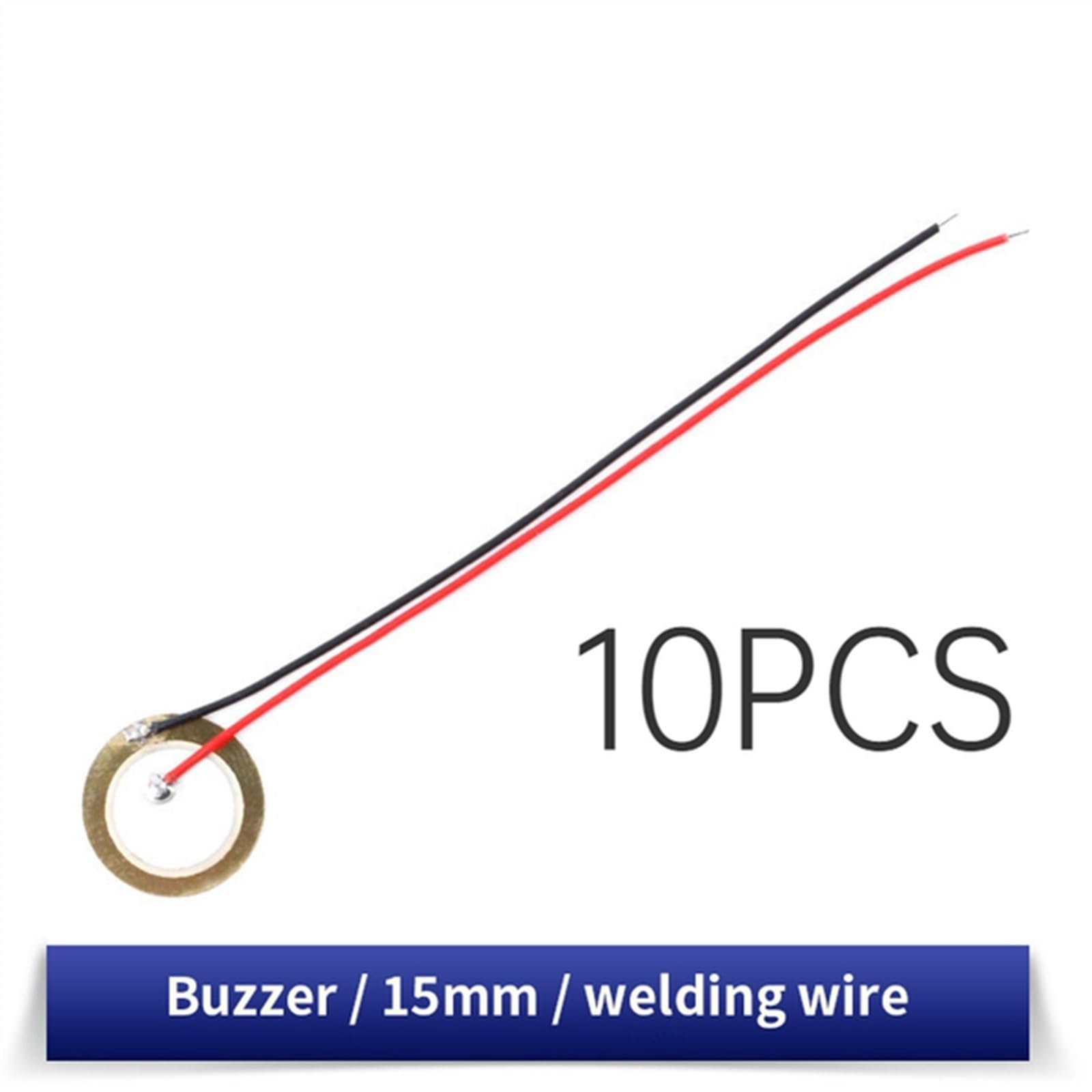 10PCS Piezoelectric Piezo Ceramic Wafer Plate piezo Element Diameter 12MM 15MM 20MM 27MM 35MM 50MM for Buzzer Loudspeaker(10PCS 15MM)