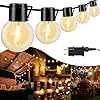 Varal de Luzes LED Natal Led 50m, 50 Lâmpadas, Externo IP45, à Prova d'Água, 8 Modos de Iluminação, Luz Amarela (110-220 Volts)