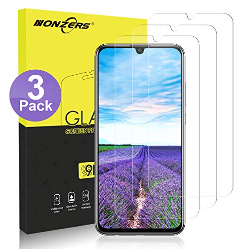 NONZERS Tempered Glass for Huawei Honor 10 Lite/P Smart 2019, [3 Pieces] 3D Full Cover 9H Hardness Ultra-Clear Protective Film