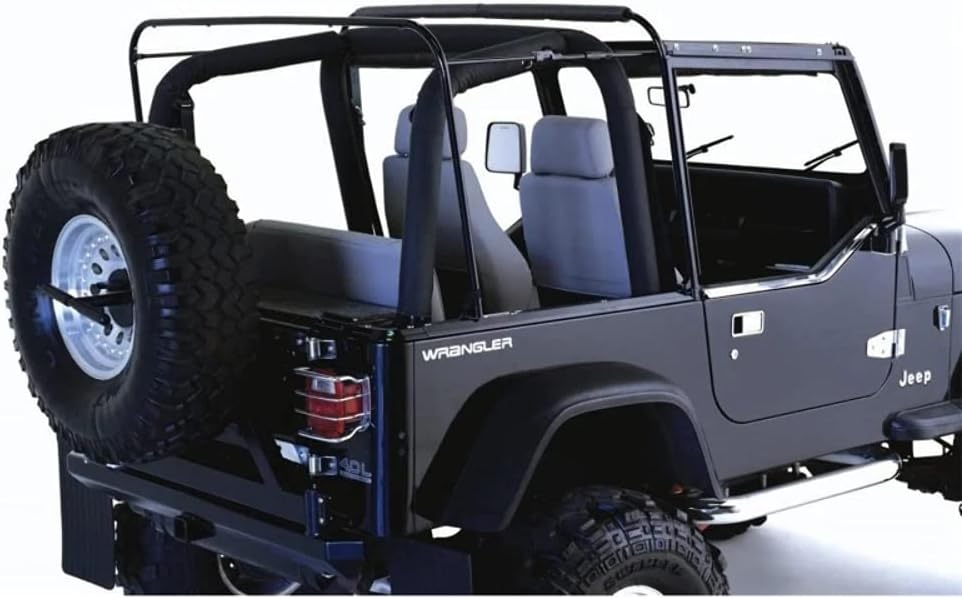 RAMPAGE PRODUCTS Soft Top Hardware for Jeep Wrangler YJ | Black | 69999 | Fits 1987-1995 Jeep Wrangler YJ