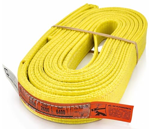 Sling en nylon à 2 plis oeil-oeil de 1451 kg fabriqué aux USA