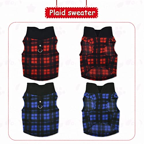 Christmas Dog Sweaters For Small Dogs, Chihuahua Sweater, Fleece Puppy Clothes For Yorkie Teacup, Winter Warm Tiny Dog Sweater With D Ring, Extra Small Dog Clothing Xxs 2 Pieces (Xx-Small) #TOP5