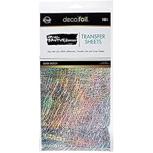 iCraft Deco Foil Transfer Sheets by Brutus Monroe, 6" x 12", 10 Sheets per Pack, Silver Sketch